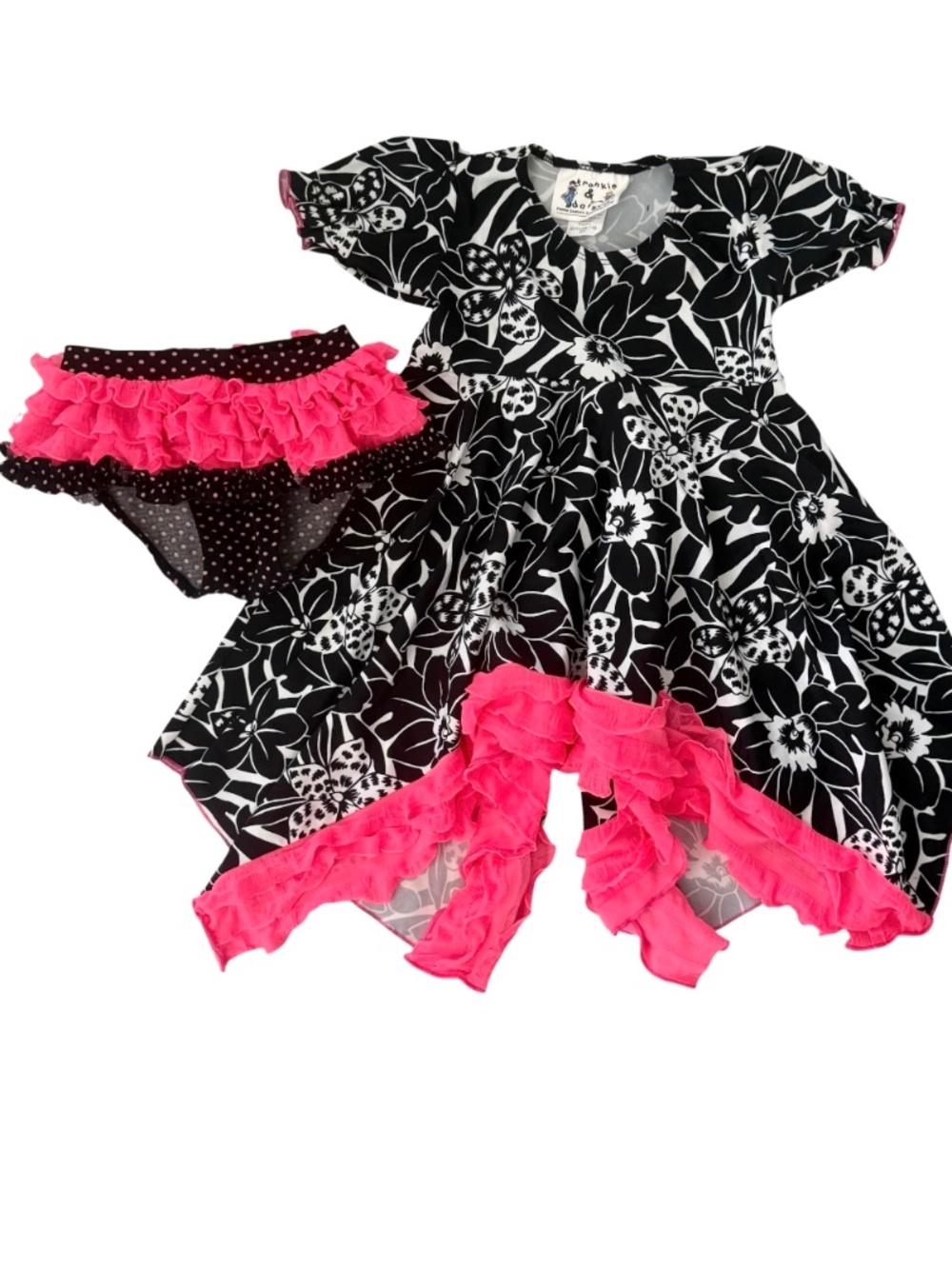 Frankie & Daisy Ruffled Swim Bottoms & Dress 2T